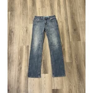 Rock & Roll Denim Revolver Straight Jeans Mens 30x34 Blue Slim Straight Denim
